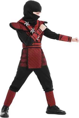 Vista 3 de JUST FOR PARTY Ninja Costume for Boys Kids for Halloween