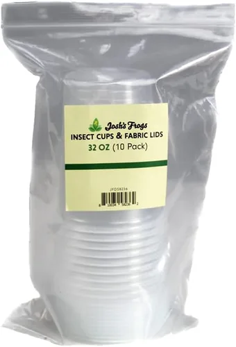 Vista 5 de Josh's Frogs Taza de insectos de 32oz y tapa de tela