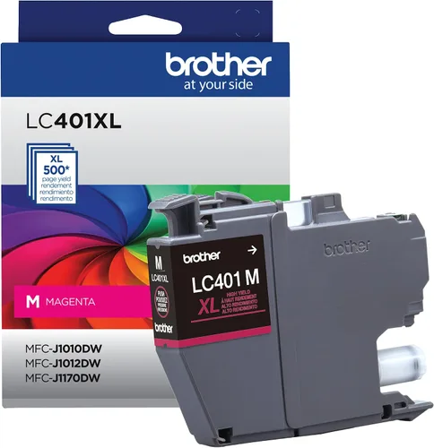 Vista 6 de Brother LC401XL 3PK - Paquete de 3 cartuchos de tinta de color de alto rendimiento, incluye 1 cartucho de cada uno de cian, magenta y amarillo