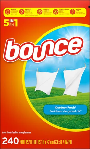 Vista 8 de Bounce - Hojas suavizantes de ropa con aroma fresco al aire libre, 240