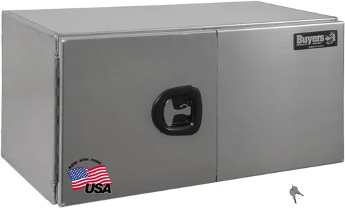 Vista 13 de Buyers Products 1705295 - Caja de herramientas para debajo de la carrocería con puertas de granero, 18 x 18 x 18 pulgadas, fabricada en Estados