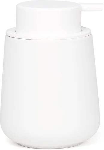 Vista 10 de Bosilunlife Dispensador de jabón de manos, dispensador de jabón de cerámica de 12 onzas, dispensador de jabón líquido recargable para baño