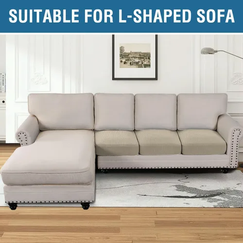 Vista 461 de H.VERSAILTEX Fundas de Cojín de Asiento Individuales Super Elásticas Fundas de Sofá Fundas de Cojín de Sofá Fundas Deslizables Juegos Tela de Sarga