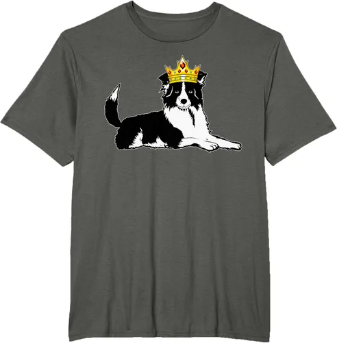 Vista 4 de Border Collie Crown - Camiseta veterinaria de piel de pastoreo de ovejas, Negro