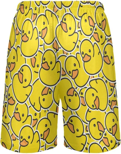 Vista 3 de Pantalones cortos de pijama de gatos negros lindos para hombre, pantalones cortos de dormir súper suaves con cordón y bolsillos