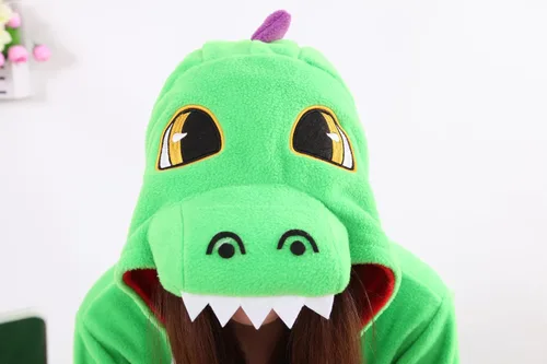 Vista 4 de Honeystore piyama de disfraz de dinosaurio para Halloween una pieza unisex