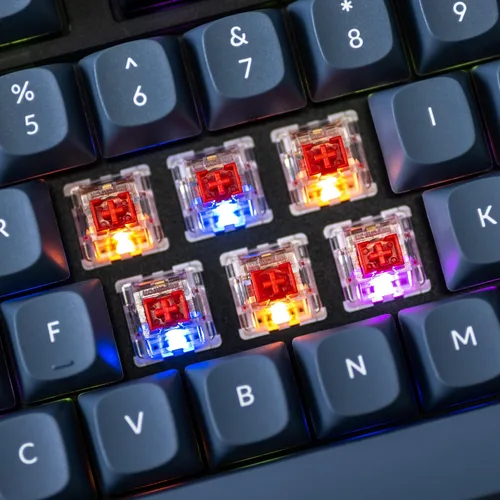 Vista 11 de Keychron V3 Teclado mecánico personalizado con cable, TKL Tenkeyless QMK/VIA macro programable con interruptor Keychron K Pro Brown intercambiable