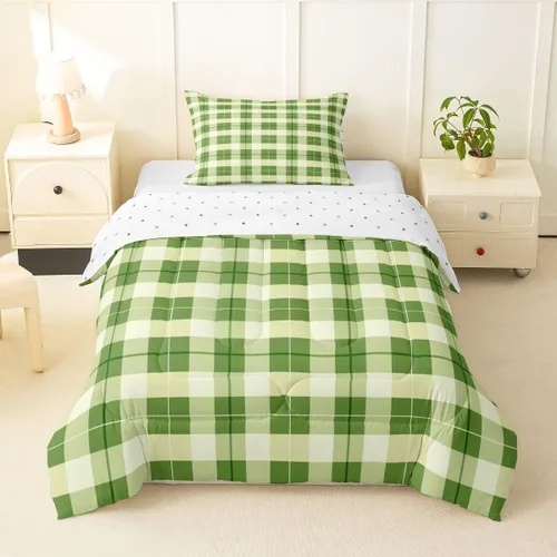 Vista 12 de Manfei Geometric Triangle Twin Size Bedding Set with 1 Pillowcase - Triangles Bedding Set for Kids Boys Girls Bedroom,Modern Simple 2 Pieces All