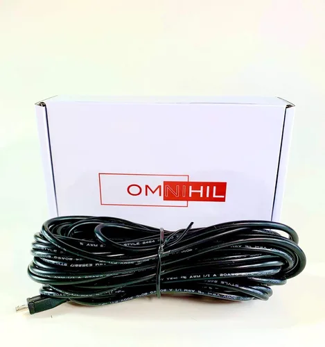 Vista 3 de OMNIHIL Cable USB 2.0 de alta velocidad de 30 pies de largo compatible con escala Maxus Gram Modelo: EE-OT-200-01-BGN/P/N: E200602