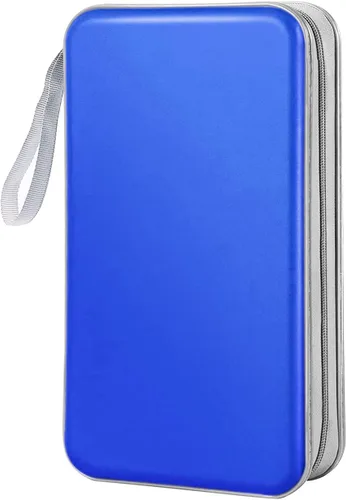 Vista 14 de Funda para CD, capacidad 80, con función atril, para almacenamiento de DVD, VCD y Blu-ray (Blanco)