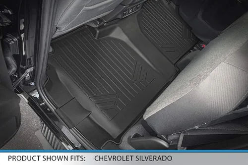 Vista 4 de MAXLINER - Revestimientos de piso de 2 filas para Chevrolet Silverado 1500 2019-2026 Chevrolet (Silverado 1500) 2019-2025