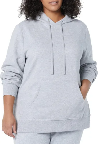 Vista 3 de Tienda Essentials - Sudadera tipo túnica de felpa de rizo con capucha para mujer