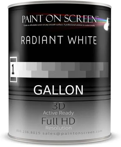 Vista 3 de Pintura para Proyector de Pantalla Paint on Screen Pintura de Pantalla de Proyector de Capa Única de Proyección Corta para Claridad Perfecta
