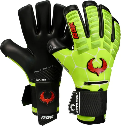 Vista 12 de Guantes profesionales de portero de fútbol Renegade GK Eclipse (tallas 6-12, nivel 5) Fingersaves y agarre EXT de 4 + 0.118 mm con sede en EE. UU