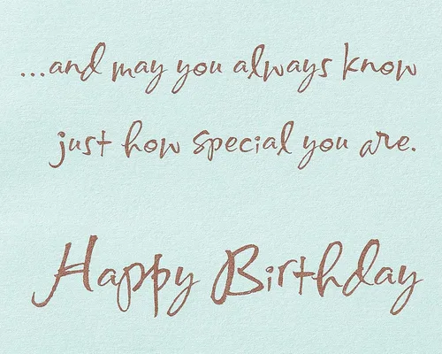 Vista 4 de American Greetings Tarjeta de cumpleaños para alguien especial (Just How Special You Are)