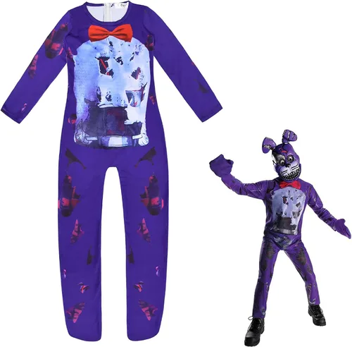 Vista 2 de Disfraz de oso de peluche para niños, disfraz de cosplay con estampado 3D, trajes de Zentai