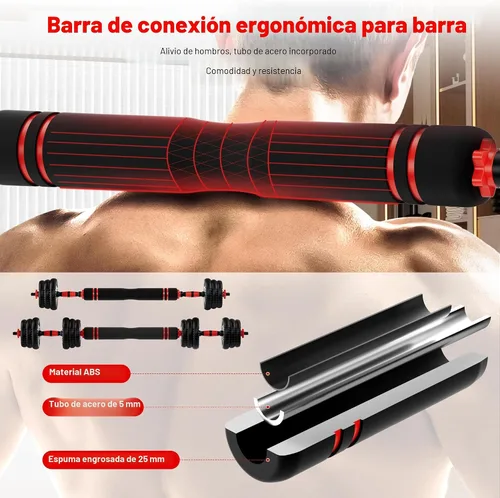 Vista 4 de Juego de mancuernas ajustables, peso libre de 20/30/45/70/90 libras 20LBS(10LB par)