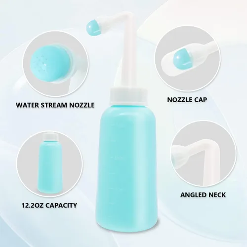 Vista 2 de Botella Peri Showvigor para el cuidado posparto, botellas Peri de 12 OZ, botella perineal portátil de bidé para los elementos esenciales posparto