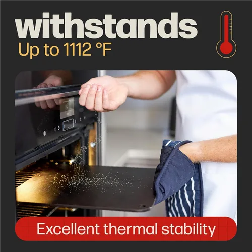 Vista 5 de Pizza Steel PRO by Hans Grill & Pizza Cutter Rocker Blade & Cepillo de limpieza y raspador