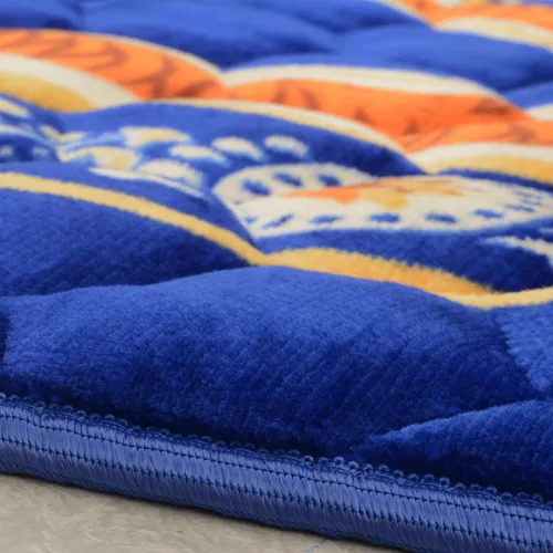 Vista 7 de Alfombra de Oración Musulmana Mat Islámica - Alfombra de Oración Sajadah Acolchada Muy Gruesa para Hombres y Mujeres con Cuentas de Oración del Azul