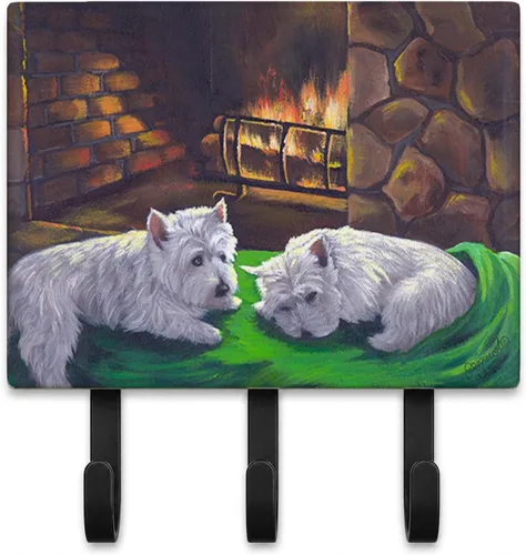 Vista 34 de Caroline's Treasures Bichon Frise Sisters - Ganchos para correa o llavero, multicolor