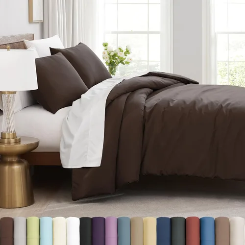 Vista 20 de Southshore Fine Living, Inc. Juego de funda de edredón tamaño extra grande individual/XL, ropa de cama de microfibra cepillada premium de fácil