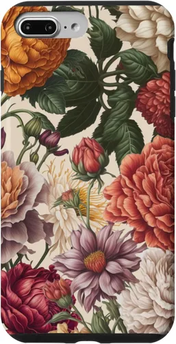Vista 12 de Cute Flowers Vintage Botanical Floral Illustration Women Case for iPhone 17