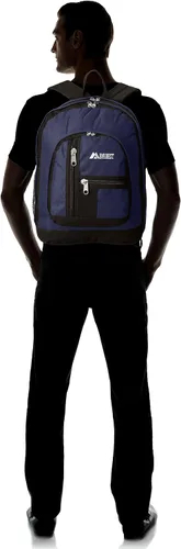 Vista 7 de Everest Mochila con doble compartimento principal, marino, Mochila con doble compartimento principal