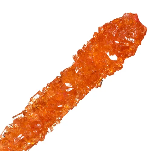 Vista 5 de Palitos de azúcar de caramelo de naranja con sabor a naranja, 12 caramelos envueltos individualmente para fiestas