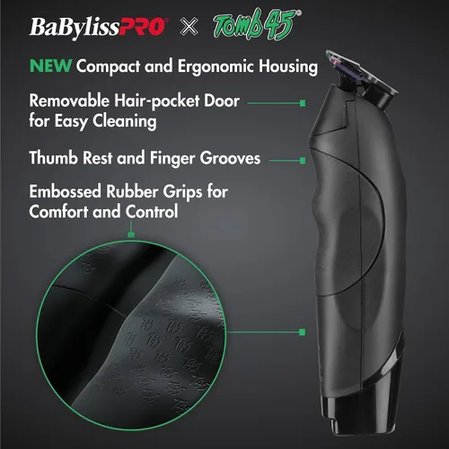 Vista 2 de BaBylissPRO x Tomb45 Recortadora de Pelo con Carga Inalámbrica para Hombres