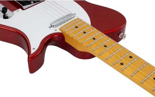 Vista 6 de Vola Guitarra eléctrica Vasti MC Candy Apple Red Gloss Hecho a mano en Japón MIJ Gotoh Bridge Gotoh Bloqueo Tuner 6 Cuerdas Moderno C Cuello Para