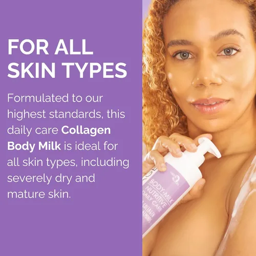 Vista 6 de Noche Y Dia Fresh Collagen Body Milk - Loción hidratante y reafirmante para piel seca con ácido láctico y glicina - 16.9 fl oz (16.57 fl oz)