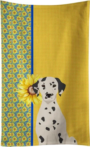 Vista 135 de Caroline's Treasures WDK5313KTWL - Toalla de cocina con diseño de girasoles de verano, color negro y tostado, Airedale Terrier, toalla de mano