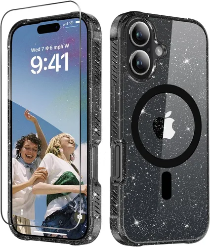 Vista 33 de MIODIK Compatible con Funda para iPhone Air, [Compatible con Magsafe] con Protector de Pantalla y Protección de Cámara Mejorada, Funda Protectora