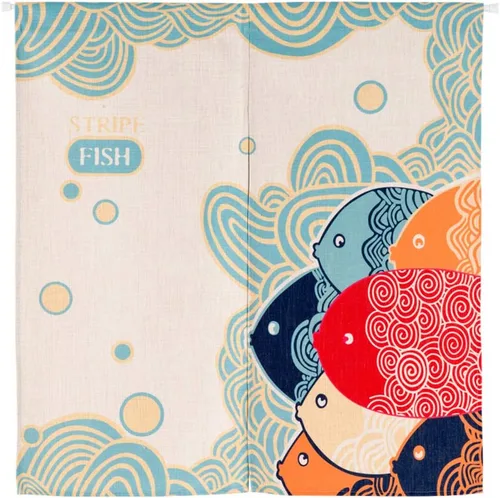 Vista 12 de Tapiz japonés Noren para puerta, moderno pájaro, hecho a mano, cortina de puerta, divisor de habitación para decoración del hogar, 33 x 35 pulgadas