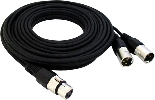 Vista 3 de Audio2000'S ADC2033-P Cable de audio equilibrado XLR macho a XLR hembra de 5 pies