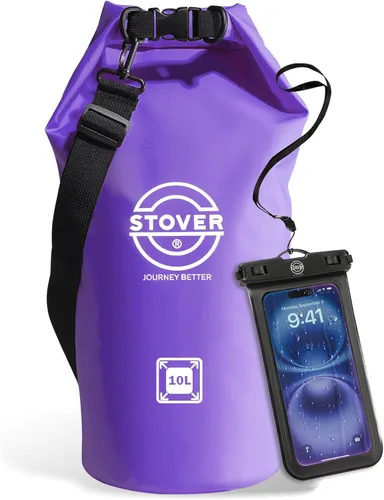 Vista 28 de STOVER 5/10/25/30/40/55L Waterproof Dry Bag- Roll-Top Backpack w/Phone Case- Kayaking, Hiking, Camping, Boating- Men/Women