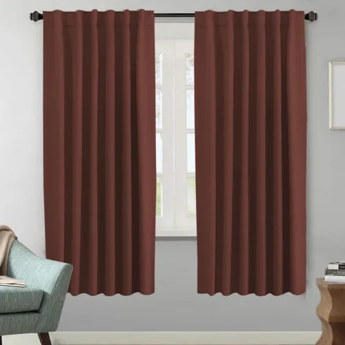 Vista 74 de H.VERSAILTEX Cortinas Opacas con Aislamiento Térmico, Paneles de Tratamiento de Ventanas que Oscurecen la Habitación, Cortinas Opacas para Sala