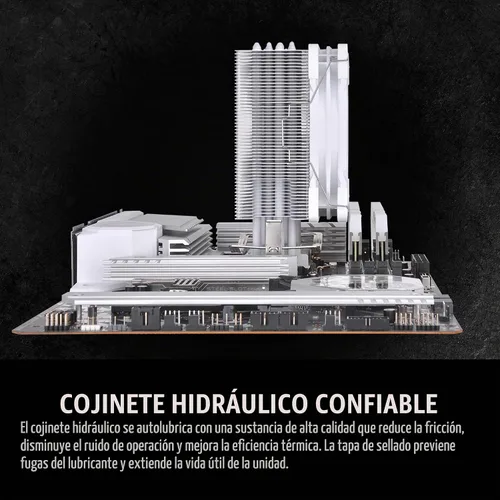 Vista 6 de Thermaltake UX200 SE Blanco Placa base 5V Sincronización ARGB 16.8 millones de colores 15 LED direccionables Intel/AM5/AMD (LGA 1851/1700) enchufe