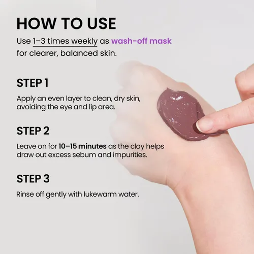 Vista 6 de Papa Recipe Máscara de crema de barro para limpieza de berenjenas, máscara facial de bentonita y arcilla de caolín, purificación de poros profundos