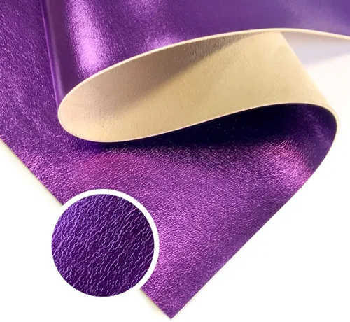 Vista 7 de Piel de cordero metálica azul claro real: material de cuero genuino brillante para costura, manualidades y fabricación de joyas