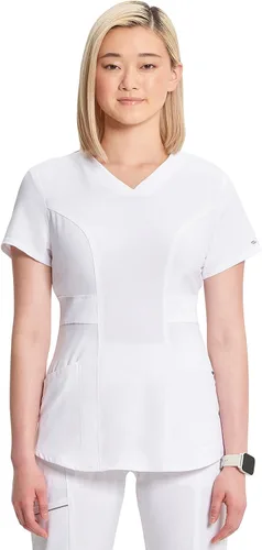 Vista 12 de Infinity Cherokee CK623A - Camiseta de enfermería con cuello en V para mujer, elástica en 4 direcciones, rendimiento superior y comodidad Negro