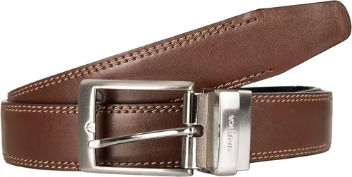 Vista 2 de Nautica Cinturones casuales reversibles de cuero liso para hombre