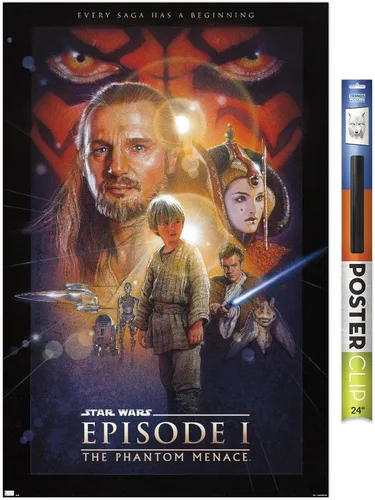 Vista 17 de Trends International Star Wars: The Phantom Menace - Póster de pared de una hoja (sin bloque de facturación), 34 pulgadas de largo x 22.4 pulgadas