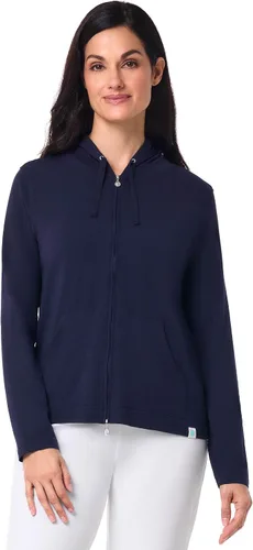 Vista 24 de Sudadera con capucha para la costa, de Coolibar, para mujer, UPF 50+, protege del sol