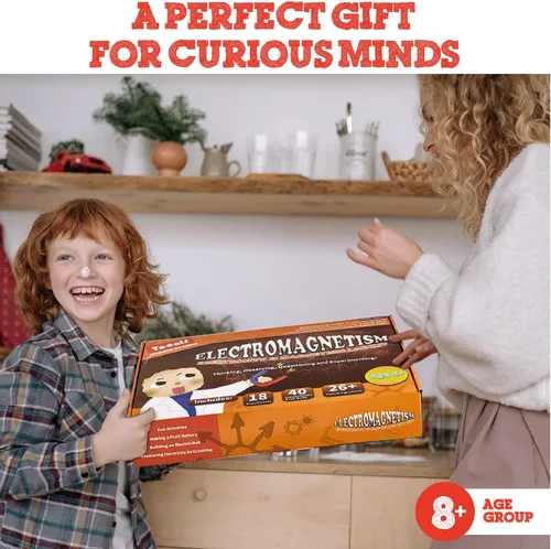 Vista 7 de Teenii Kit de electricidad y magnetismo para niños, experimentos científicos STEM con circuitos eléctricos, juguete educativo de física, juego
