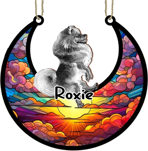 Vista 61 de LOVELYPOD Adorno de Navidad personalizado para perro pastor australiano, atrapasoles conmemorativo, adorno de Navidad de pastor australiano