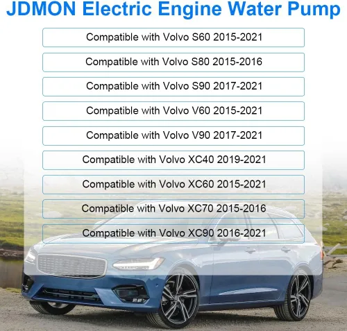 Vista 2 de JDMON Reemplazo de la bomba de agua del motor eléctrico para Volvo XC40 XC60 XC70 XC90 V60 V90 S60 S80 S90 2015-2021 Reemplazo # 31368419 31368715