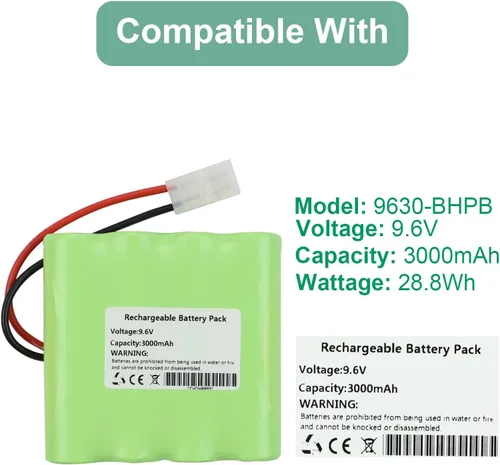 Vista 2 de Batería de 3000 mAh para Water Tech PB-8Cell 8C2219MF-AF 8C2219MFAF Water Tech Pool Blaster MAX CG Water TECH 31065248 Limpiadores de piscina