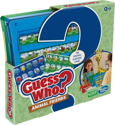Vista 8 de Hasbro Gaming Adivina Quién? Juego de Amigos Animales 2 Hojas de Animales Doble Cara Juegos de Mesa para 2 Jugadores para Niños Regalos